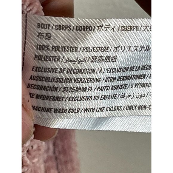 Retro Knit Sweater Pink S Cropped Y2K Preppy Chic Feminine Coquette Soft Cozy - Picture 5 of 7